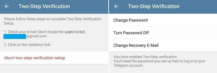 فعال کردن تایید دو مرحله ای تلگرام در گوشی