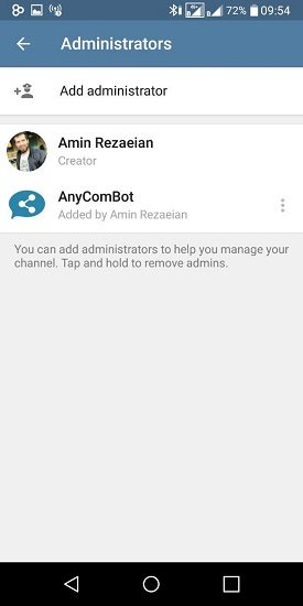 گذاشتن کامنت ذر تلگرام