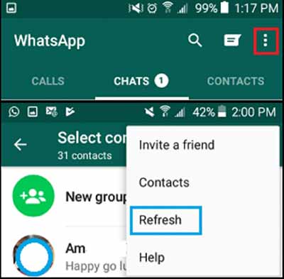انتقال مخاطبان از تلگرام به واتساپ