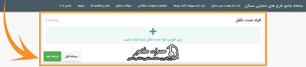 انتخاب افراد تحت تکفل