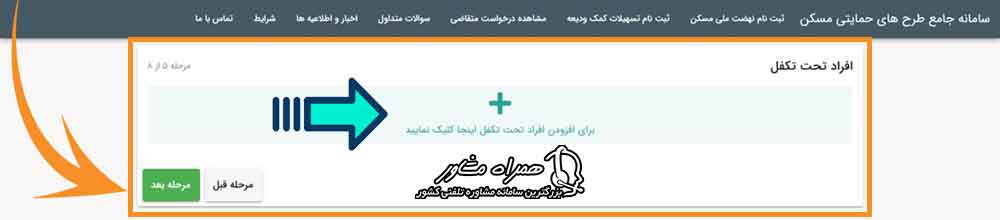 انتخاب افراد تحت تکفل