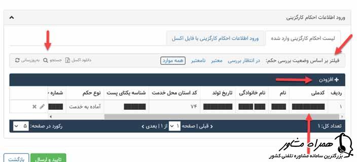 ورود اطلاعات در سامانه پاکنا