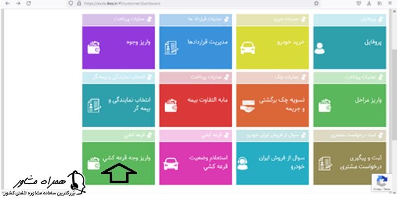 واریز وجه قرعه کشی ایران خودرو