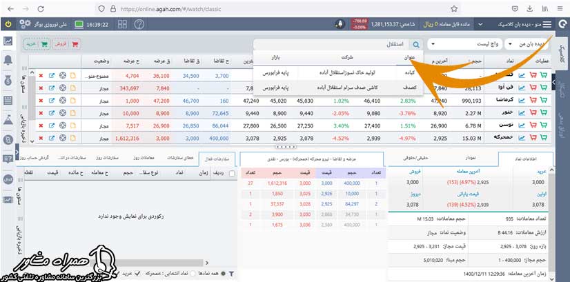 عرضه اولیه خرید سهام استقلال