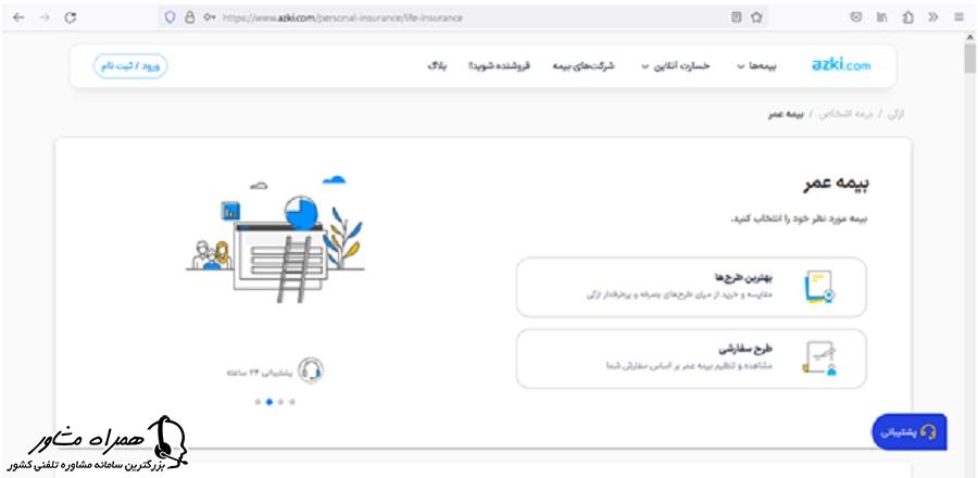 بیمه عمر سایت ازکی