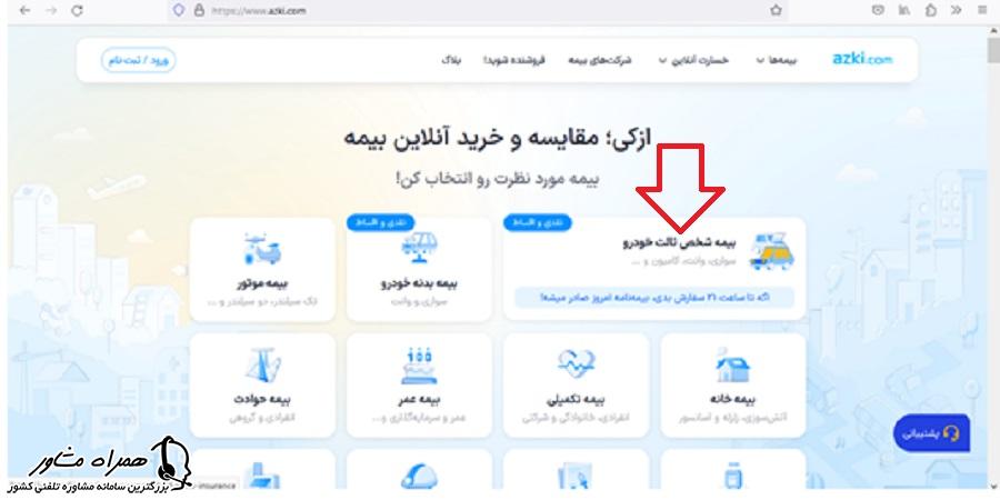 بیمه شخص ثالث خودرو