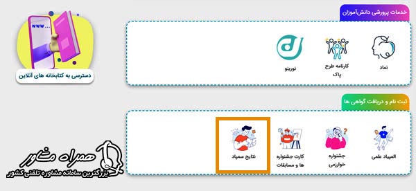 نتایج سمپاد