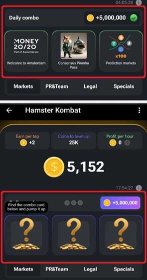 کارت های بازی همستر