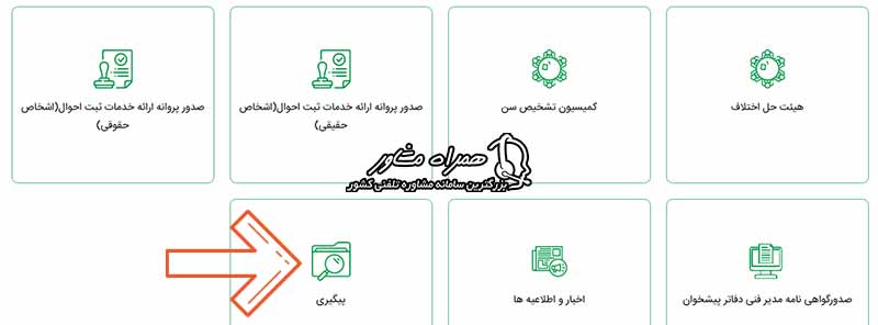 پیگیری درخواست در سامانه سهیم ثبت احوال