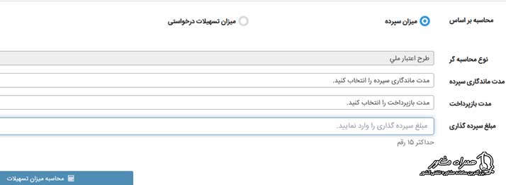نحوه محاسبه اقساط طرح اعتبار ملی بانک ملی
