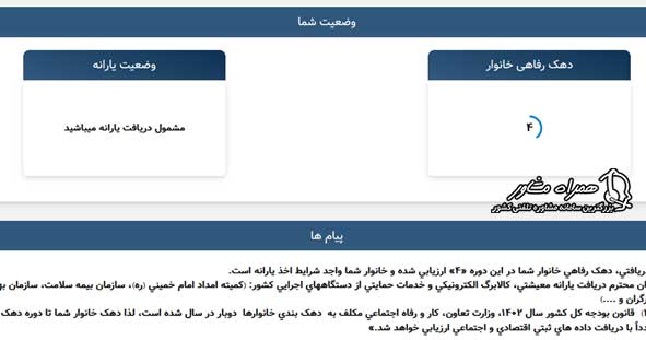 سامانه آنلاین حمایت