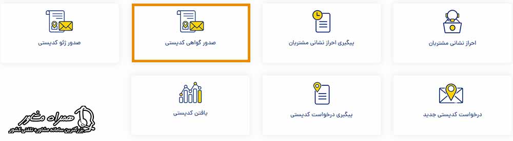 صدور گواهی کد پستی